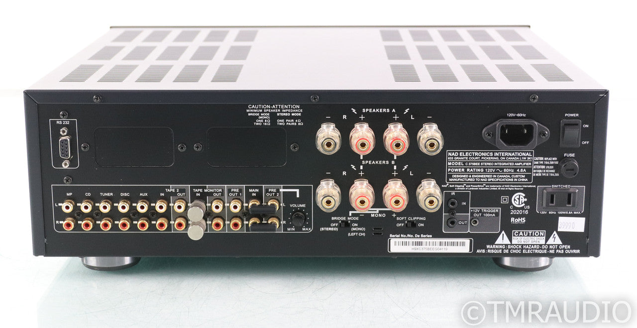 NAD C 375BEE Stereo Integrated Amplifier