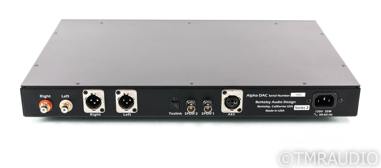 Berkely Audio Design Alpha DAC Series 2; D/A Converter; Remote