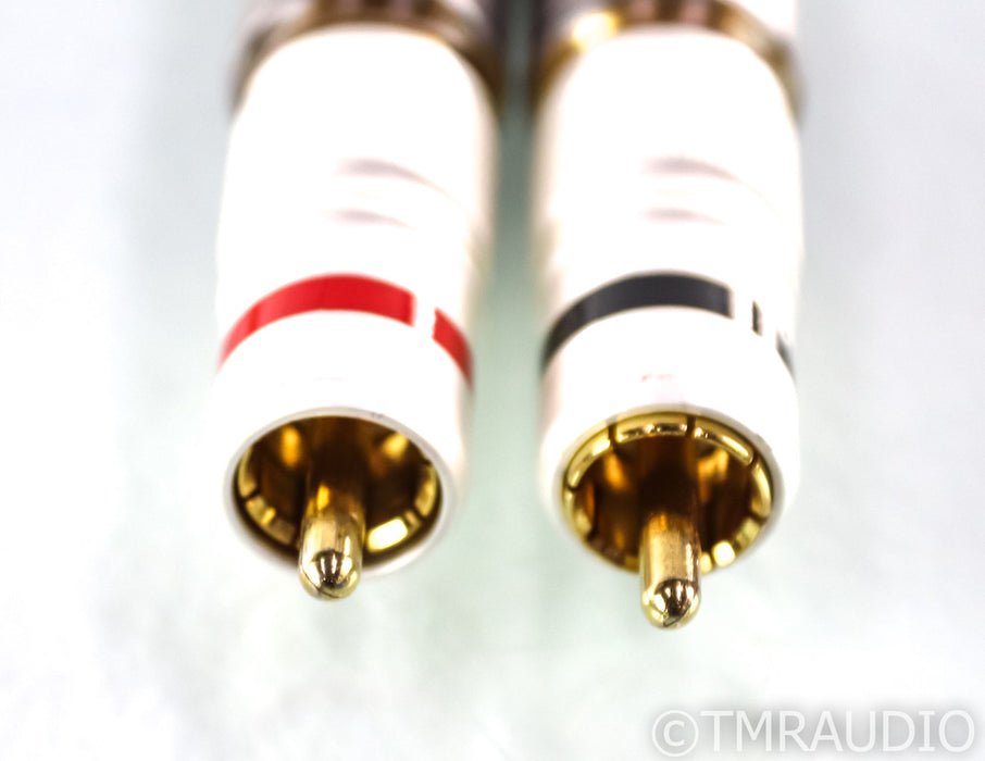 Acoustic Zen Silver Reference II RCA Cables; Zero Crystal; 1m Pair Interconnects