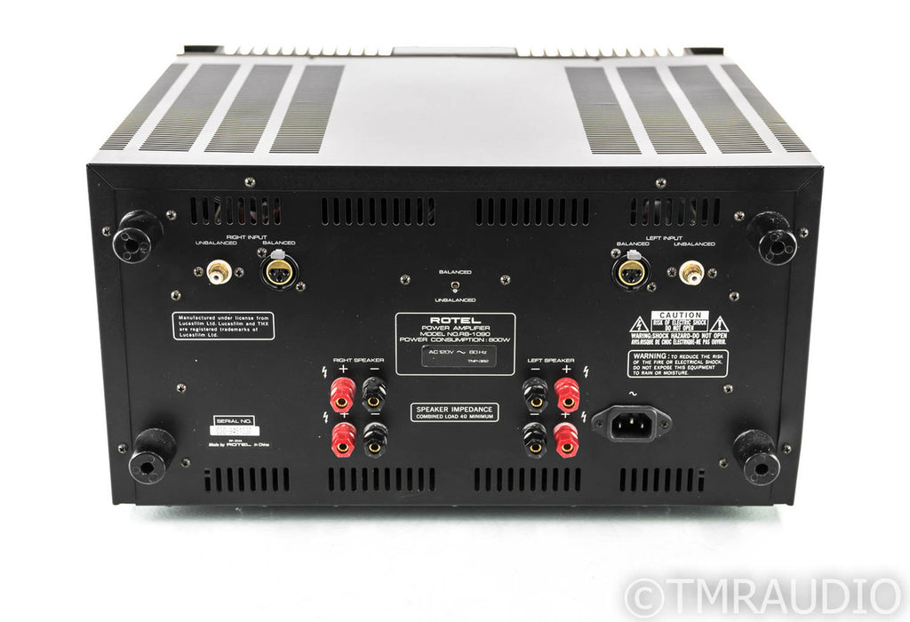 Rotel RB-1090 Stereo Power Amplifier; RB1090; Black