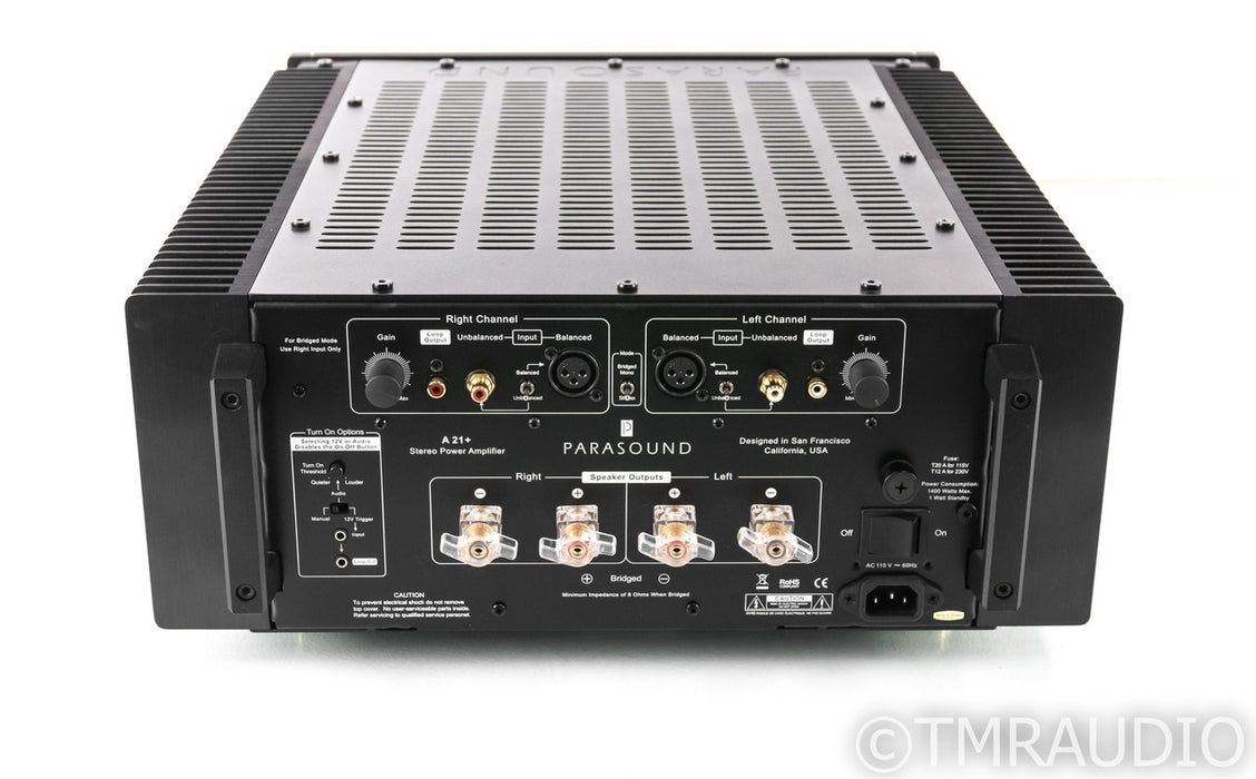 Parasound Halo A21+ Stereo Power Amplifier+; A-21+