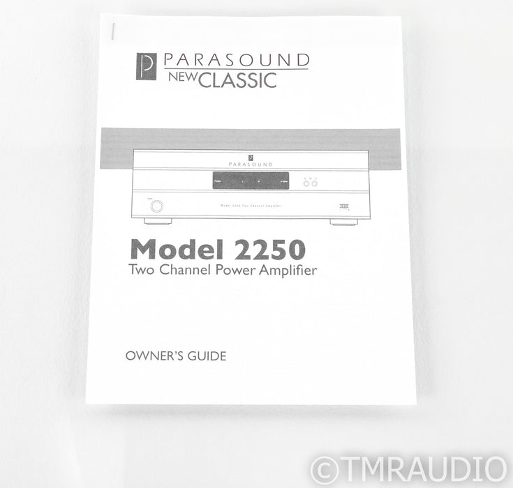 Parasound NewClassic Model 2250 v.1 Stereo Power Amplifier