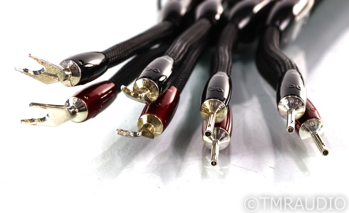 AudioQuest Oak Speaker Cables; 12ft Pair; 72v DBS