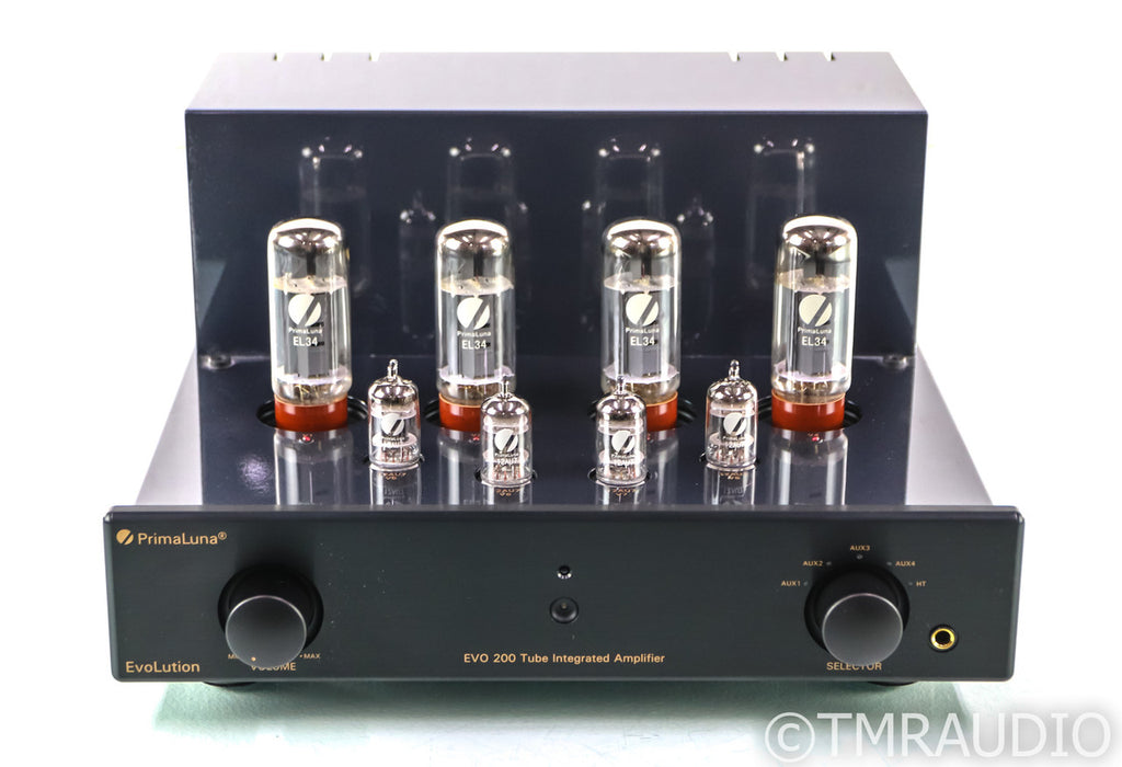 PrimaLuna EVO 200 Stereo Integrated Tube Amplifier; EVO200; Black; Remote - Mint