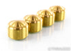 Mapleshade Thread-On Radiused Low Heavyfeet Brass Footers; Set of 4
