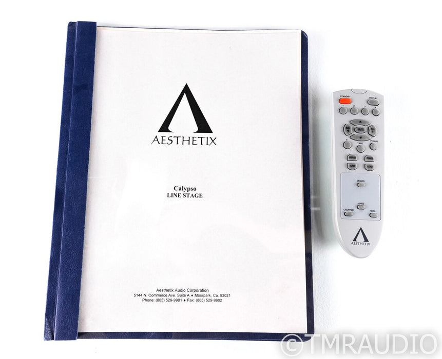 Aesthetix Calypso Signature Stereo Tube Preamplifier; Remote