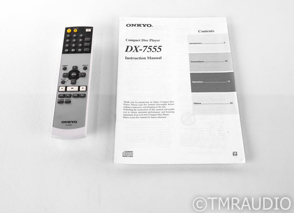 Onkyo DX-7555 CD Player; DX7555; Remote