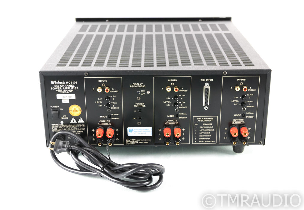 McIntosh MC7106 6 Channel Power Amplifier; MC-7106