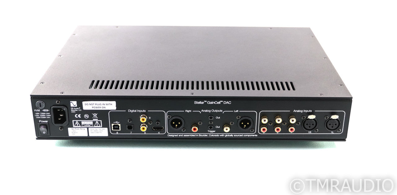 PS Audio Stellar Gain Cell DAC; D/A Converter; Black; Remote (Used) (1/4)