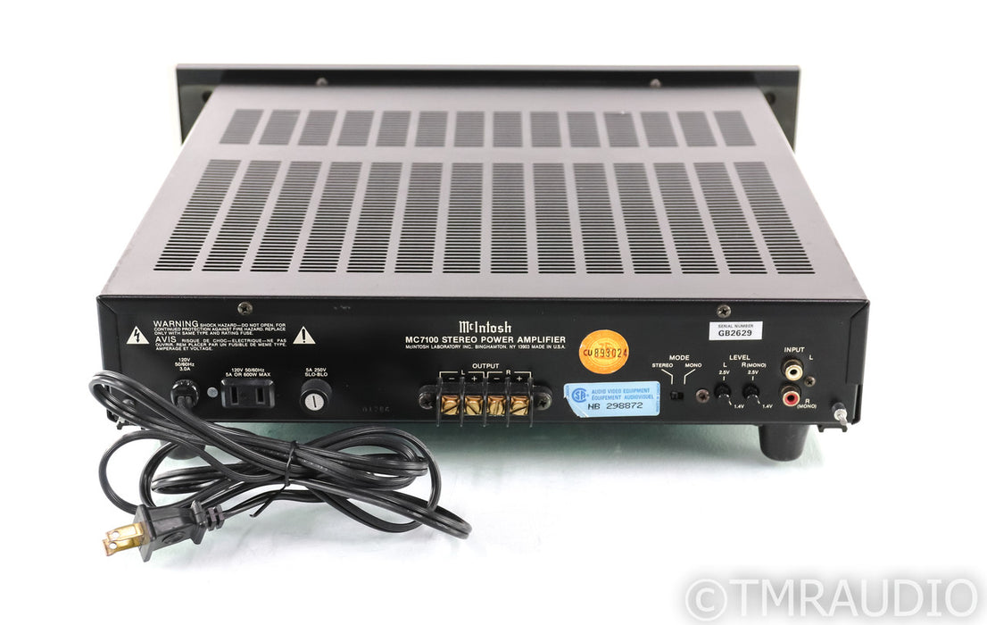 McIntosh MC7100 Stereo Power Amplifier; MC-7100