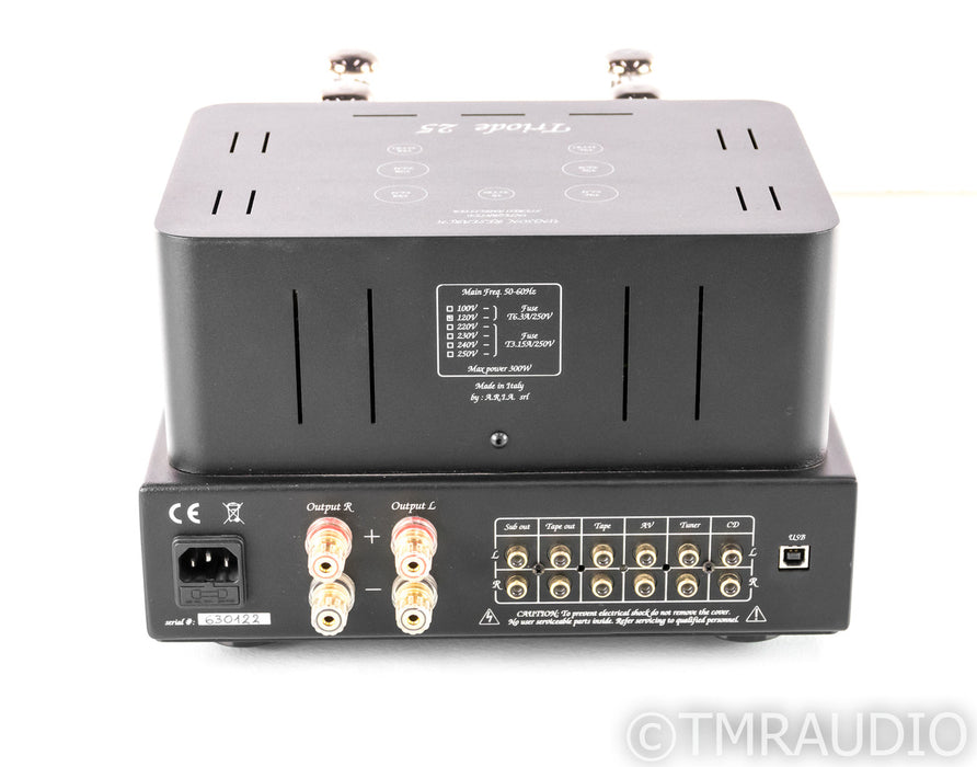 Unison Research Triode 25 Stereo Tube Integrated Amplifier; USB DAC