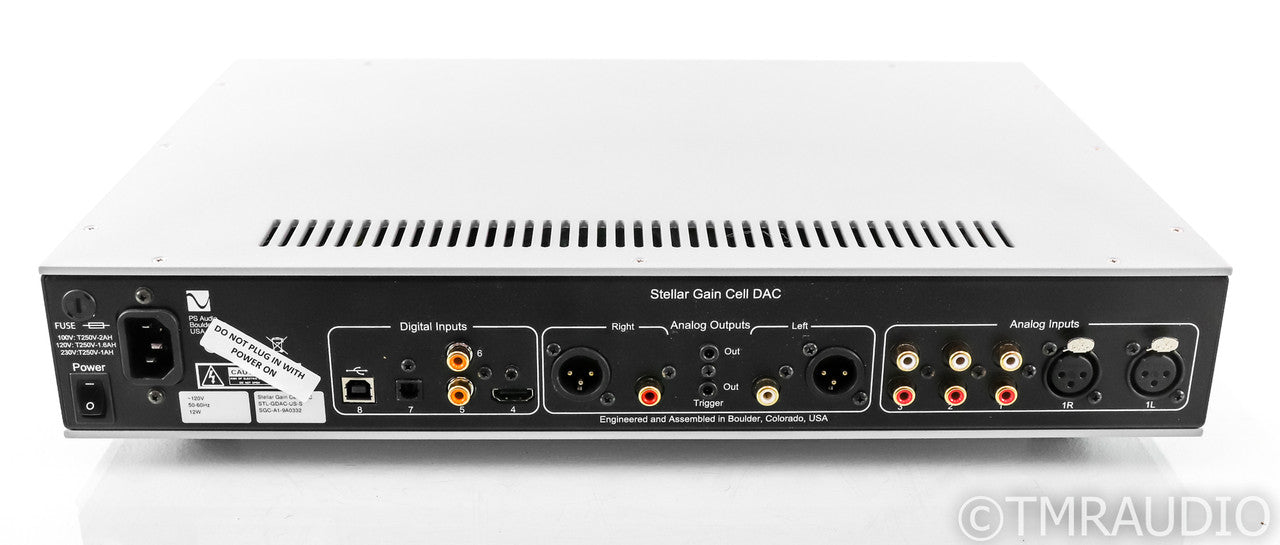 PS Audio Stellar Gain Cell DAC / Preamplifier; D/A Converter; Remote; Silver (Used)