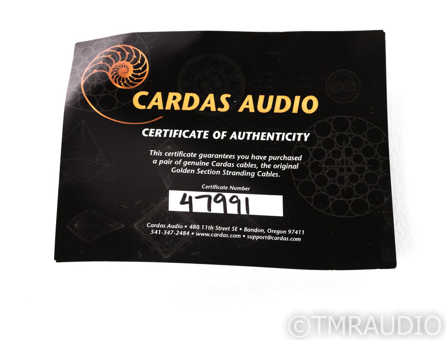 Cardas Golden Reference Speaker Cables; 10ft Pair