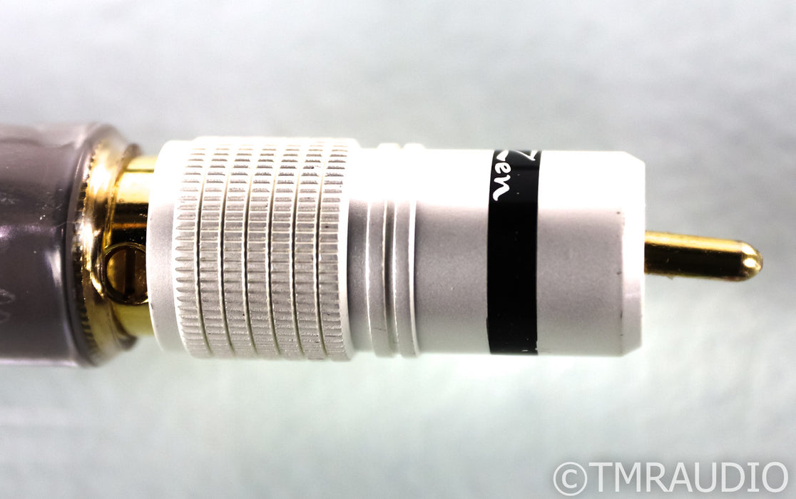 Acoustic Zen Silver Reference II RCA Cables; Zero Crystal; 1m Pair Interconnects