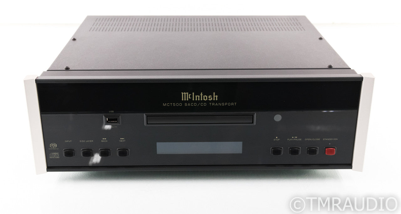 McIntosh MCT500 SACD / CD Transport; MCT-500; Remote; Low Hours