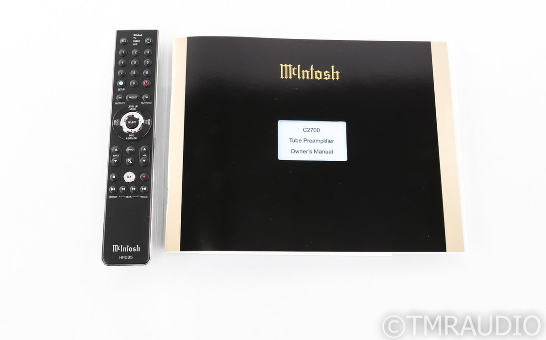 McIntosh C2700 Stereo Tube Preamplifier; MM / MC Phono (New / Open Box)