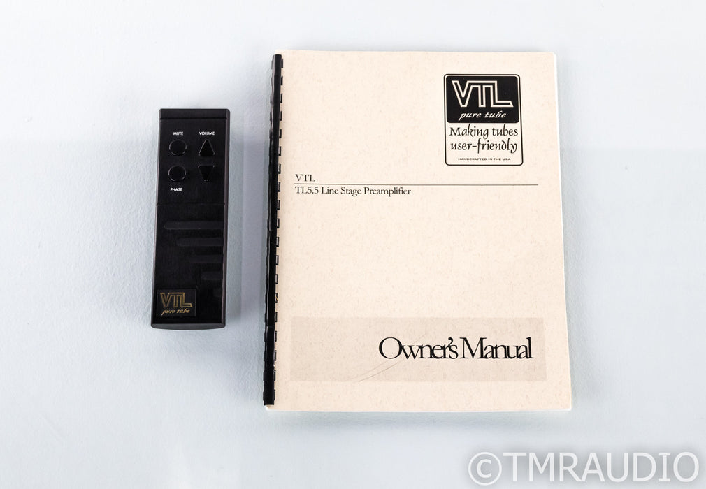 VTL TL5.5 Stereo Tube Preamplifier; TL-5.5; Remote