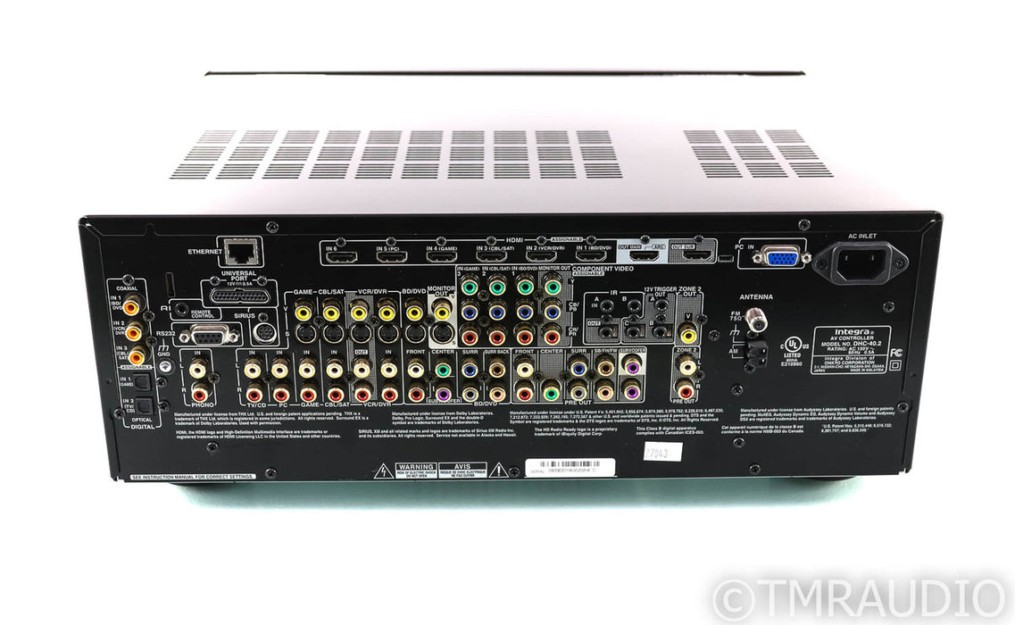 Integra DHC-40.2 7.2 Channel Home Theater Processor; DHC40.2; DTS-HD; Remote