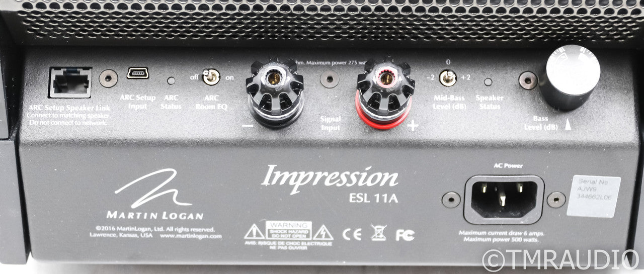 Martin Logan Impression ESL 11A Electrostatic Hybrid Speakers