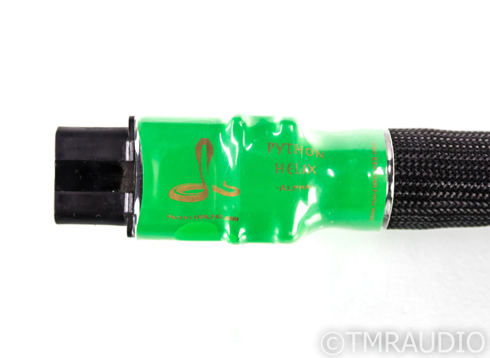 Shunyata Python Helix Alpha Power Cable; 1m AC Cord; C19