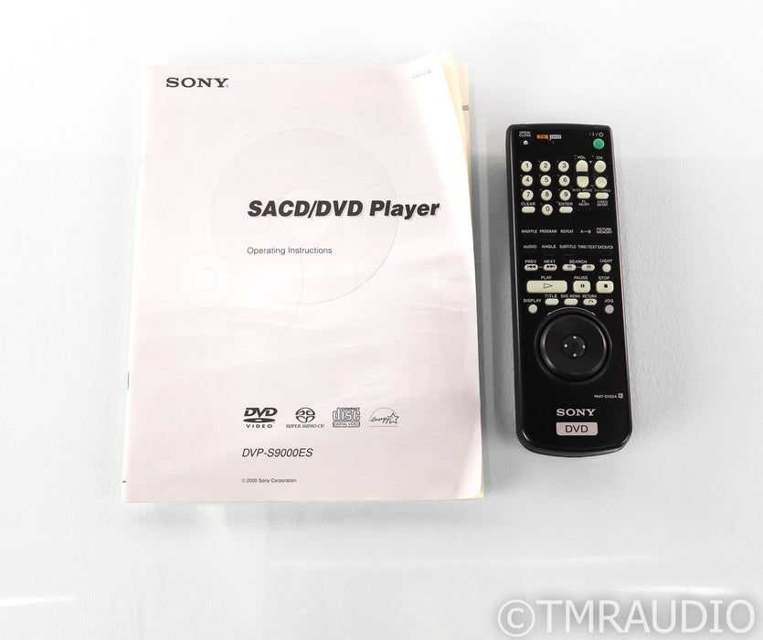 Sony DVP-S9000ES CD / SACD / DVD Player; DVPS9000ES; Remote