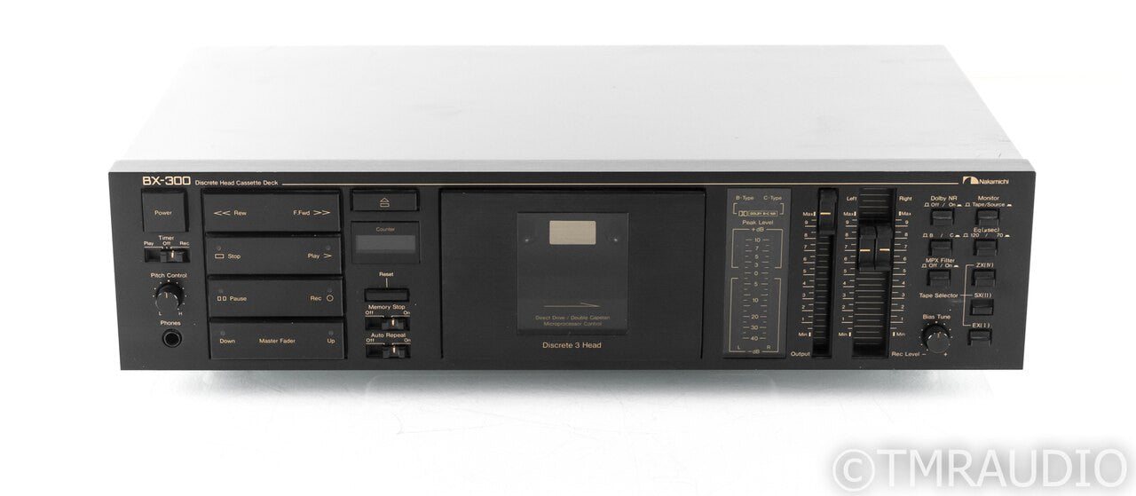 Nakamichi BX-300 Vintage Discrete 3 Head Cassette Deck; AS-IS (Intermittent)
