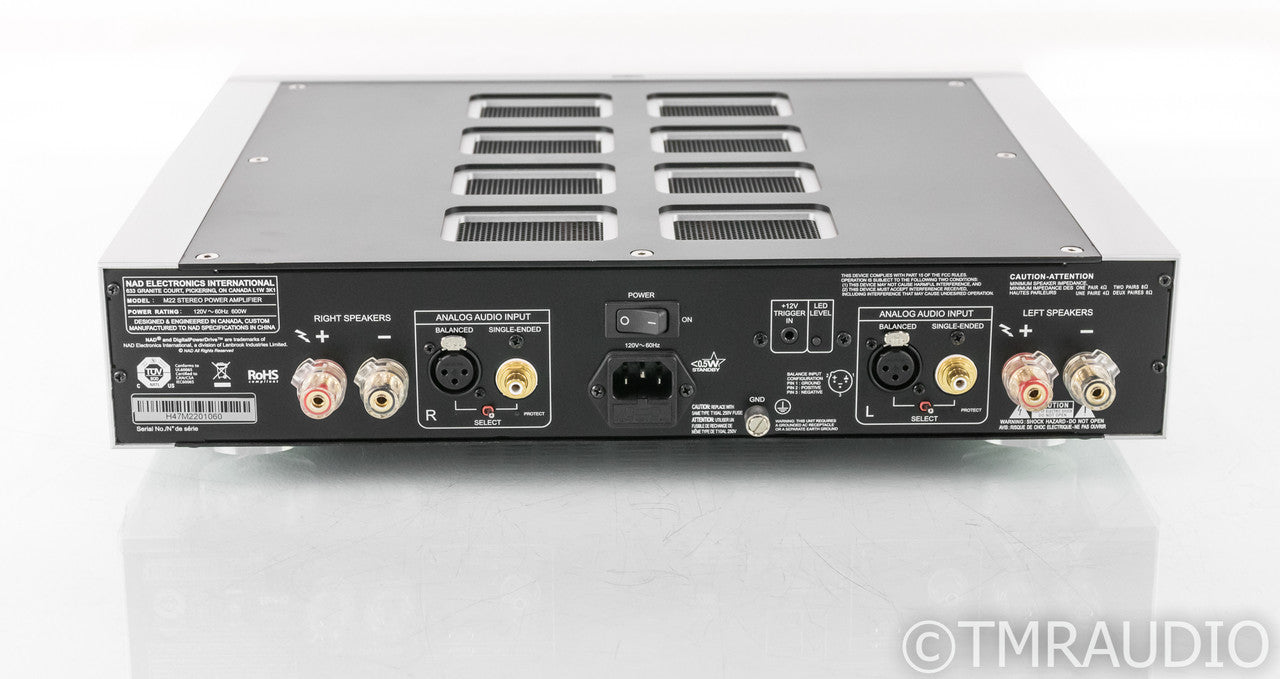 NAD Masters M22 Stereo Power Amplifier; M 22