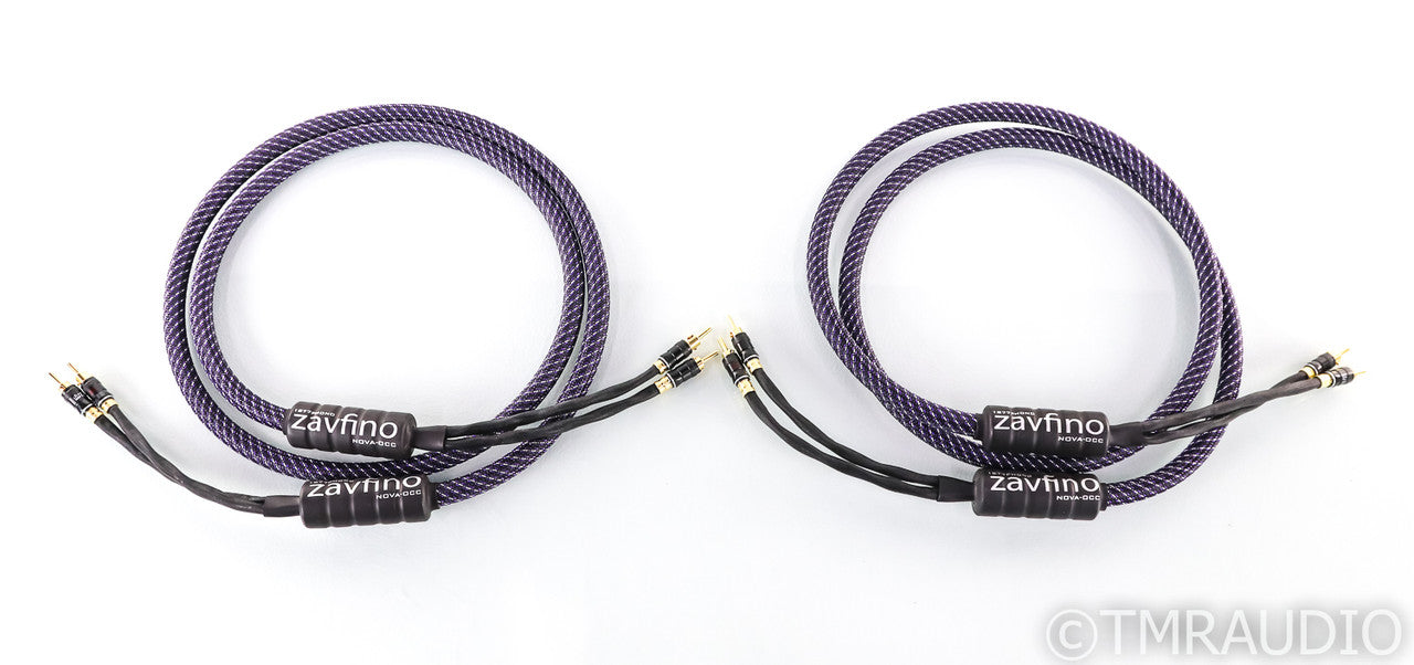 Zavfino 1877 Phono Nova OCC Speaker Cables; 8ft Pair