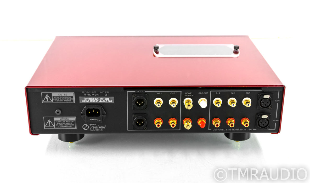 Backert Labs Rhumba Extreme 1.2 Stereo Tube Preamplifier; Red