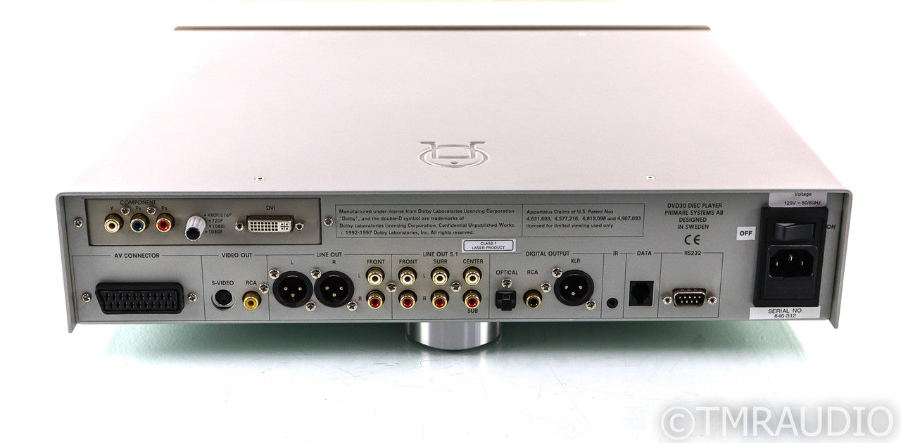 Primare DVD30 DVD / SACD / CD Player; Silver; Remote