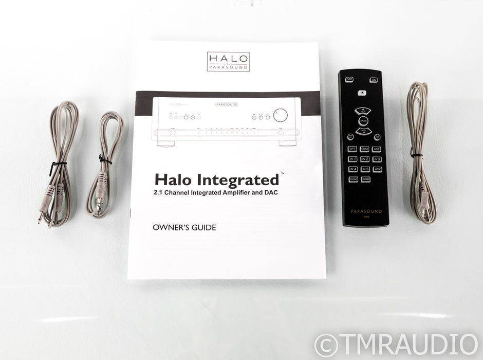 Parasound Halo Integrated 2.1 Channel Integrated Amplifier; Remote; MM/MC Phono