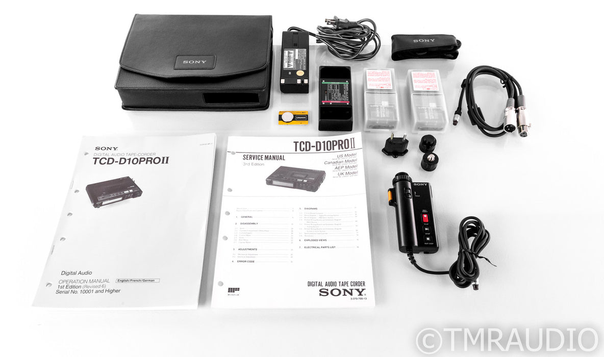 Sony TCD-D10 Pro II Vintage Portable DAT Recorder; TCDD10PROII; US