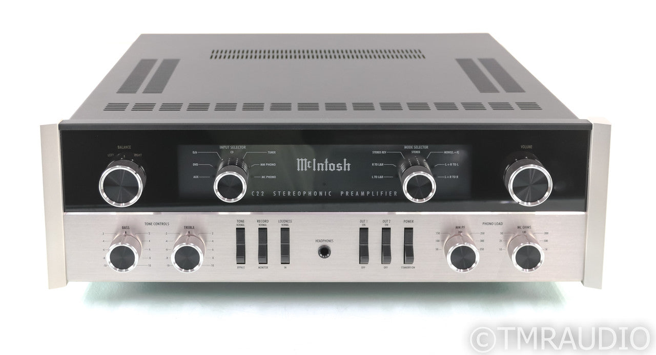 McIntosh C22 Stereo Tube Preamplifier; C-22; Remote