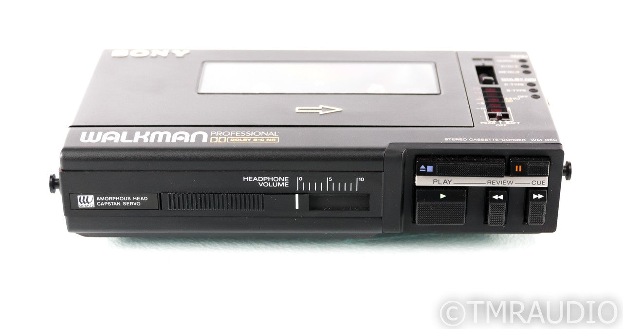 Sony Walkman WM-D6C Professional Tape Recorder; Cassette Player; D6 w/ Mics