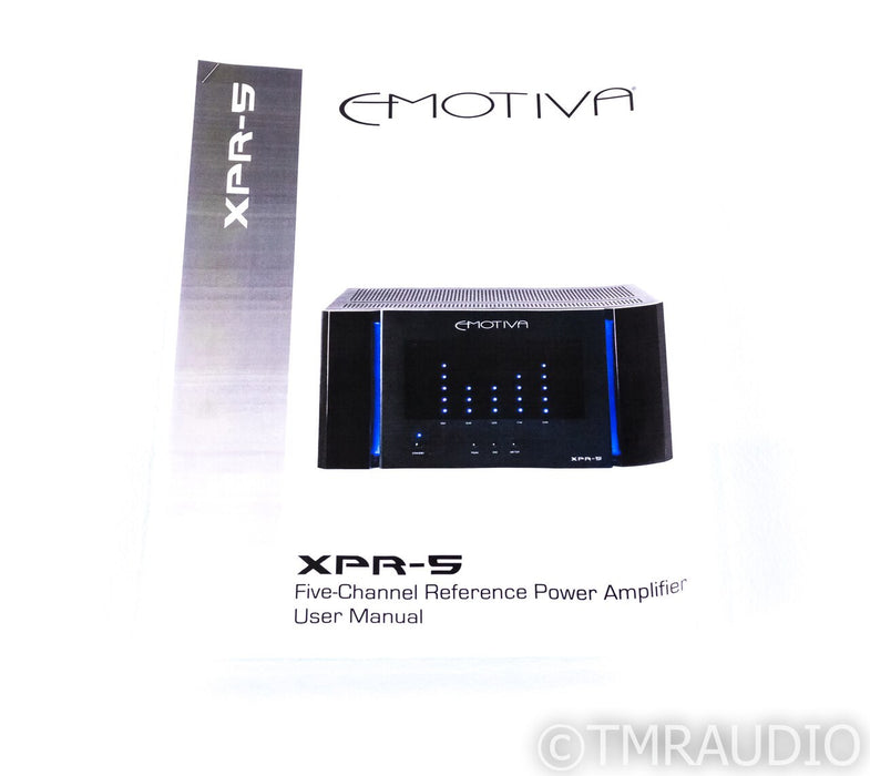 Emotiva XPR-5 Five Channel Power Amplifier; XPR5; AS-IS (Protection Mode)