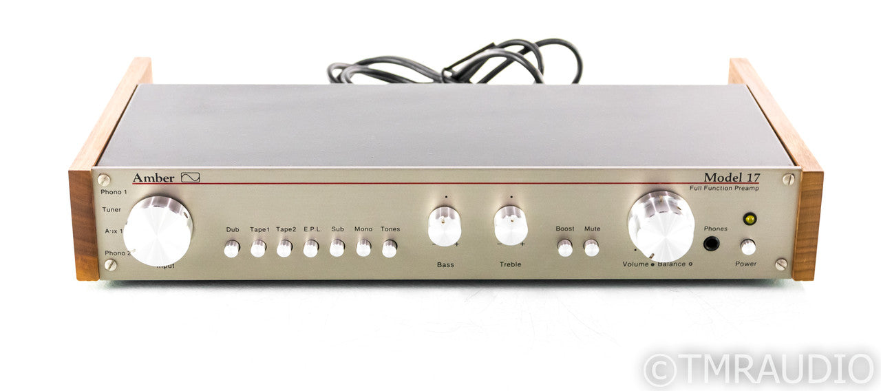 Amber Electronics Model 17 Vintage Stereo Preamplifier; FF-17; MM / MC Phono (Noisy Volume Control)