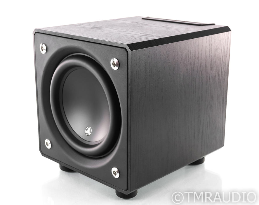 JL Audio E110 E-Sub 10" Powered Subwoofer; Black Ash w/ SVS SoundPath Feet