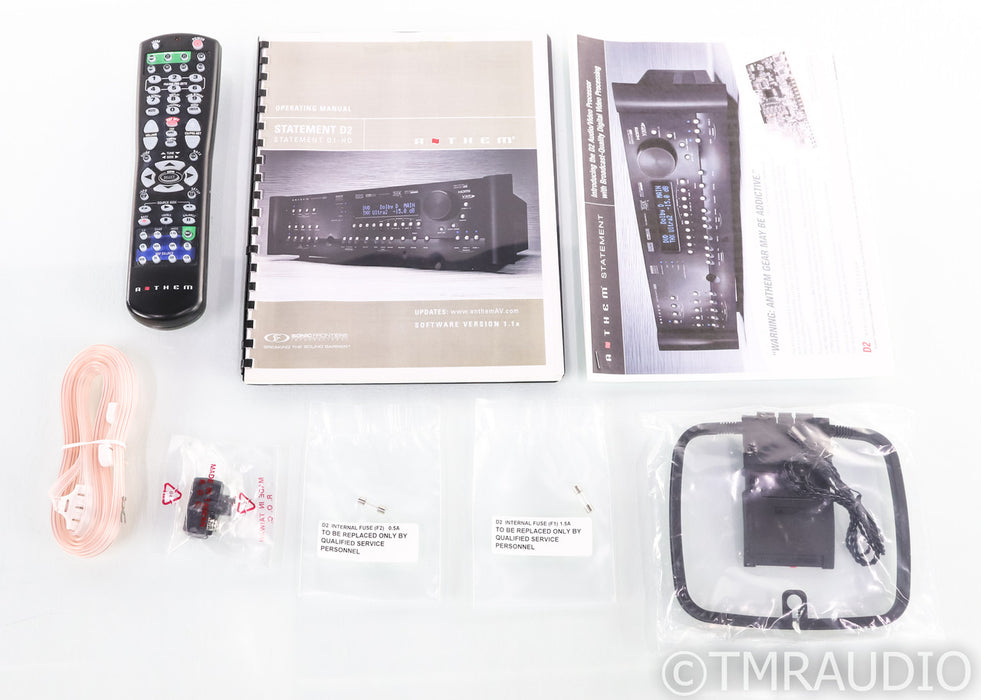 Anthem Statement D2 7.1 Channel Home Theater Processor; Remote