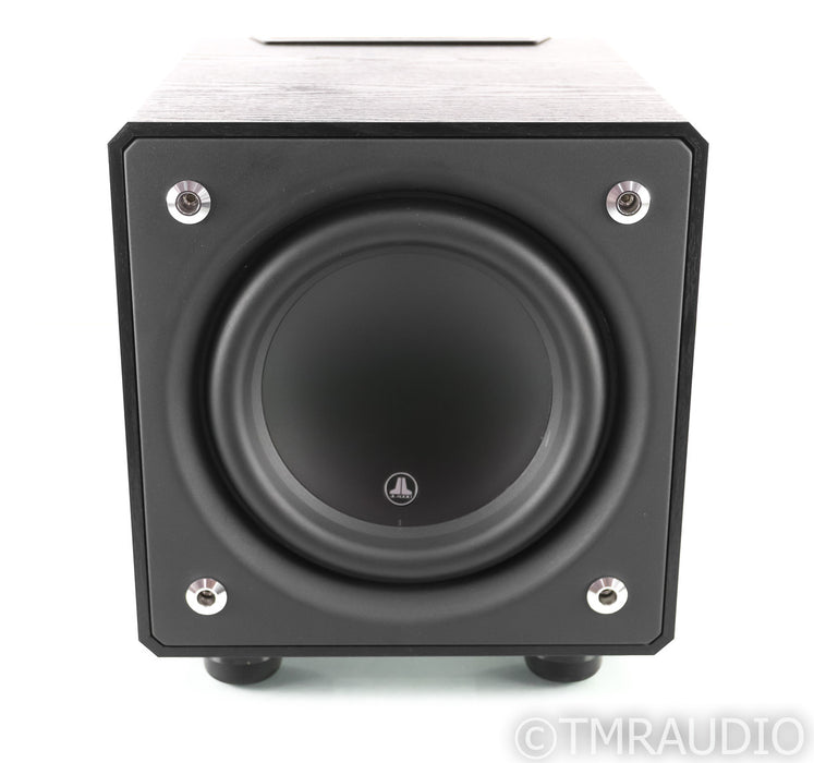 JL Audio E110 E-Sub 10" Powered Subwoofer; Black Ash w/ SVS SoundPath Feet