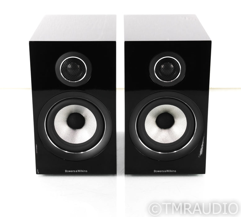 B&W 707 S2 Bookshelf Speakers; Gloss Black Pair; 707S2