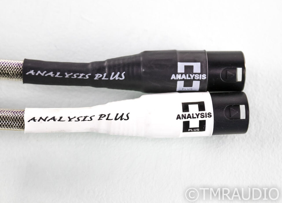 Analysis Plus Silver Oval XLR Cables; 4.8m Pair Balanced Interconnects