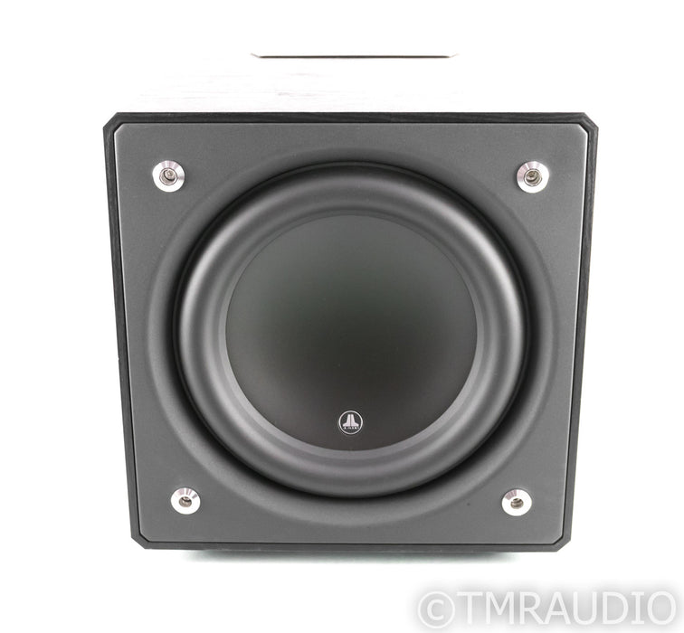 JL Audio e112 12" Powered Subwoofer; Black Ash; E-112