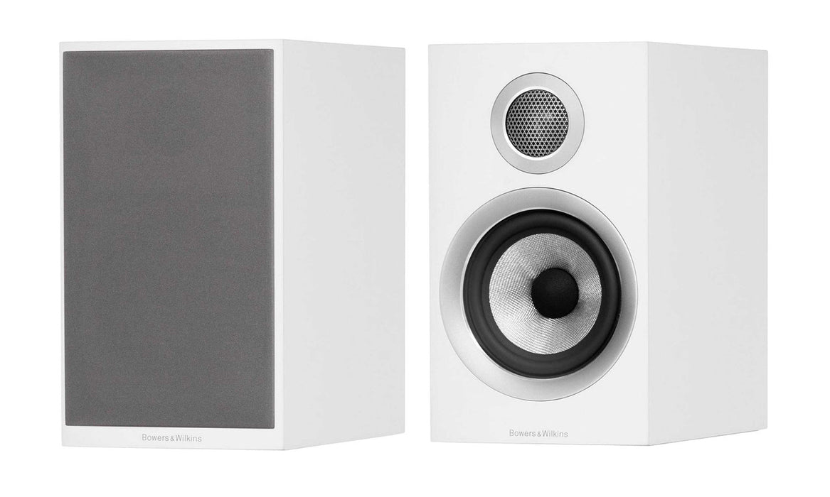 B&W 707 S2 Bookshelf Speakers; 707-S2; Satin White Pair (New)
