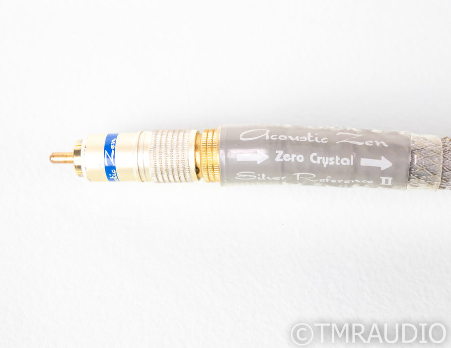 Acoustic Zen Silver Reference II RCA Cables; 1m Pair Interconnects