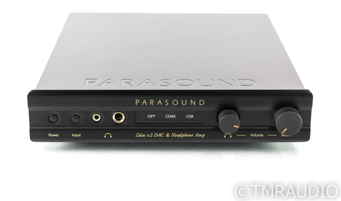 Parasound Zdac v.2 DAC / Headphone Amplifier; D/A Converter, Black