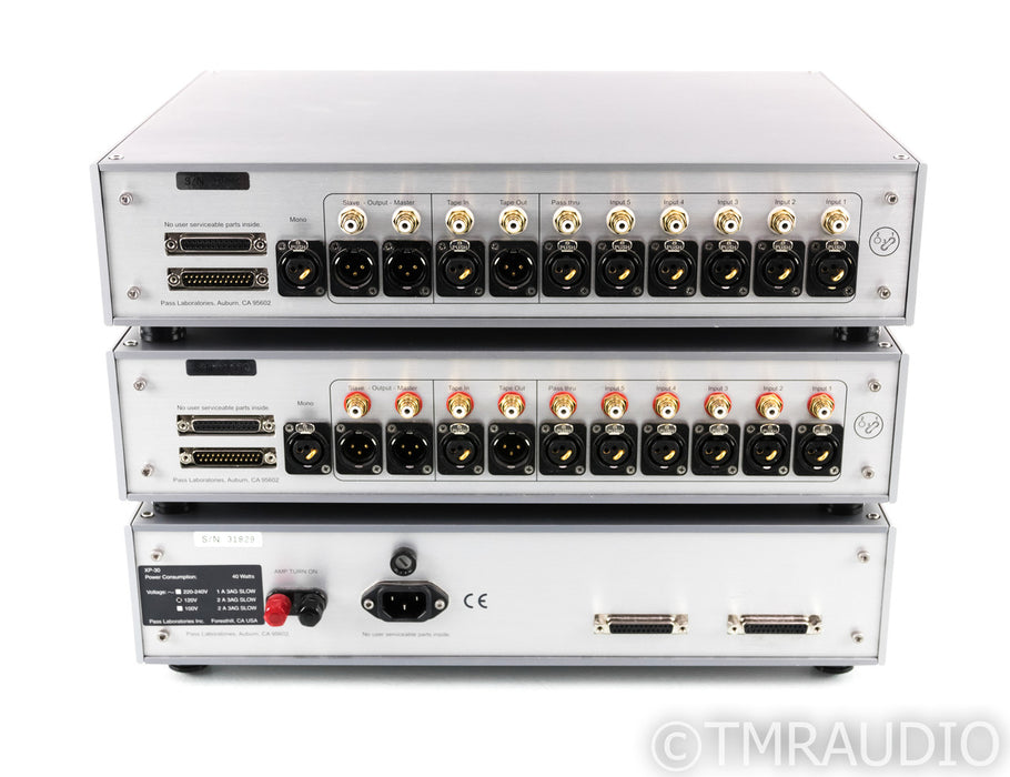 Pass Labs XP-30 Mono Preamplifier; Pair w/ Control Unit; XP30; Remote