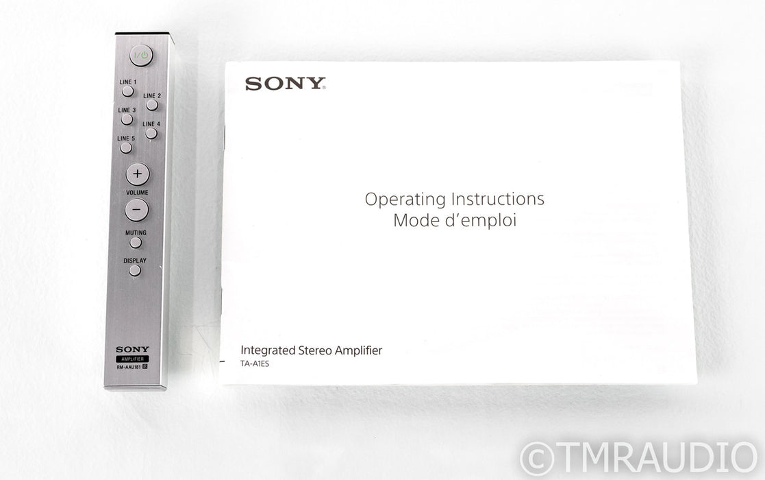 Sony TA-A1ES Stereo Integrated Amplifier; TAA1ES; Remote (1/3)