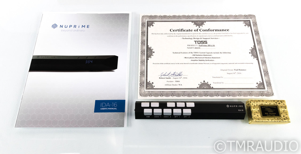 NuPrime IDA-16 Stereo Integrated Amplifier; IDA16; Remote; TDSS Upgrade