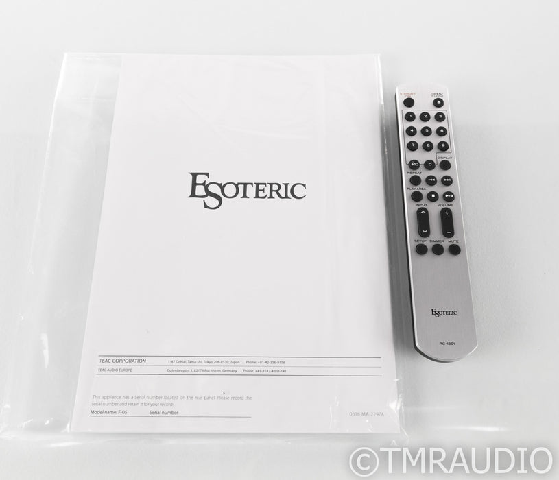 Esoteric F-05 Stereo Integrated Amplifier; F05; Remote; MM / MC Phono; MINT