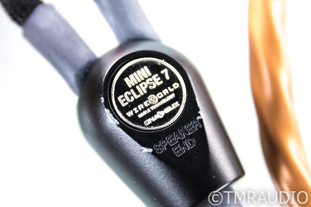 Wireworld Mini Eclipse 7 Speaker Cables; 5m Pair w/ Uni-Term Connectors